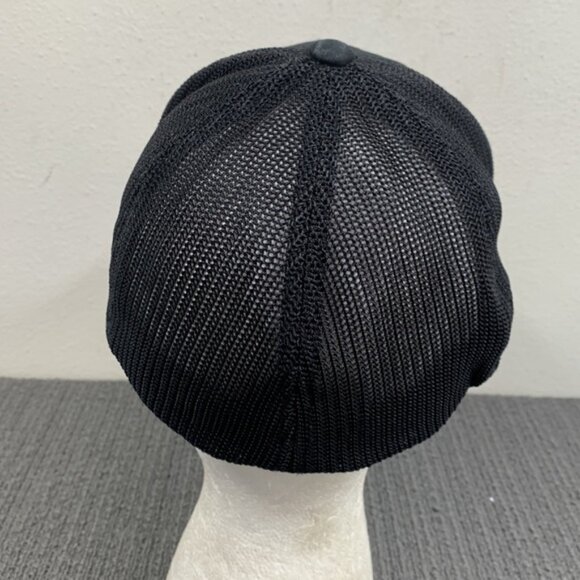 Stoneworks Trucker Hat Fitted Cap Mens OS Black Mesh Flexfit by Yupoong - Picture 7 of 12